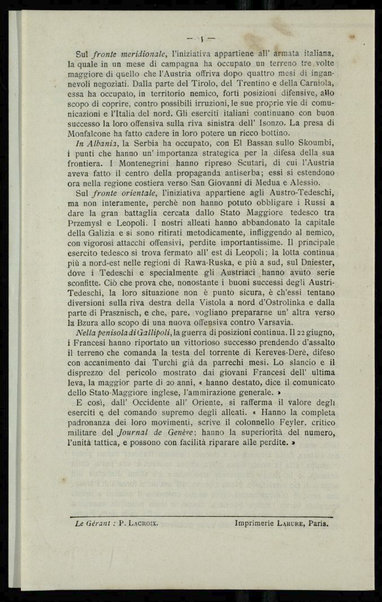 Documenti della guerra : bollettino d'informazioni pubblicato dalla Camera di commercio di Parigi